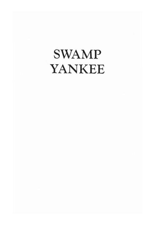 Cover image for book Swamp Yankee