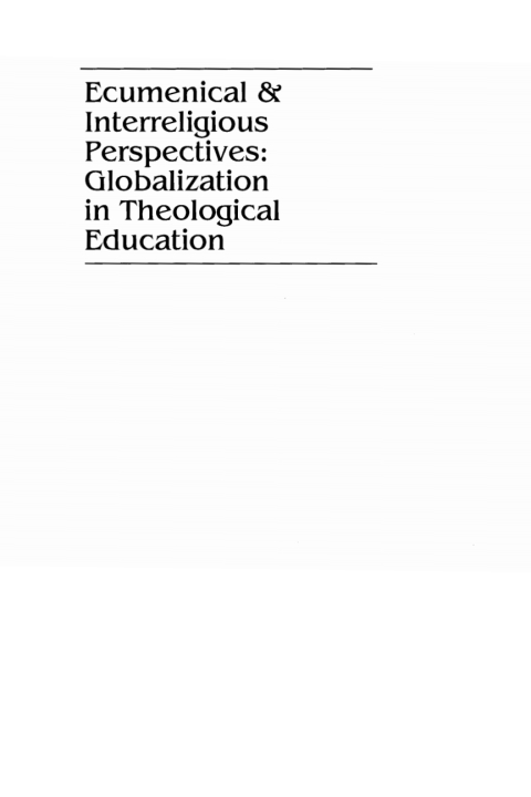 Cover image for book Ecumenical & Interreligious Perspectives