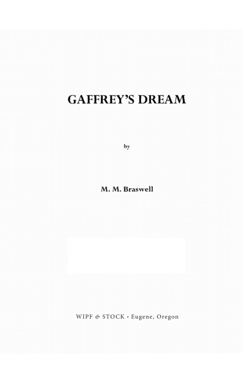 Cover image for book Gaffrey’s Dream