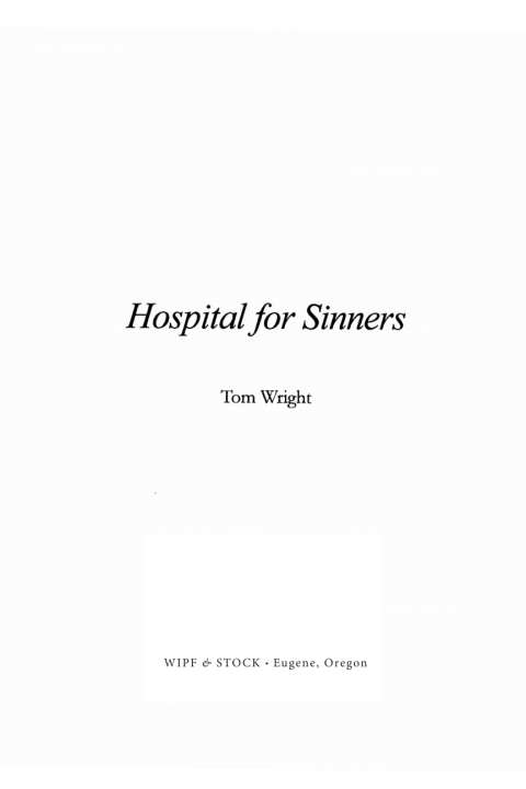Cover image for book Hospital for Sinners