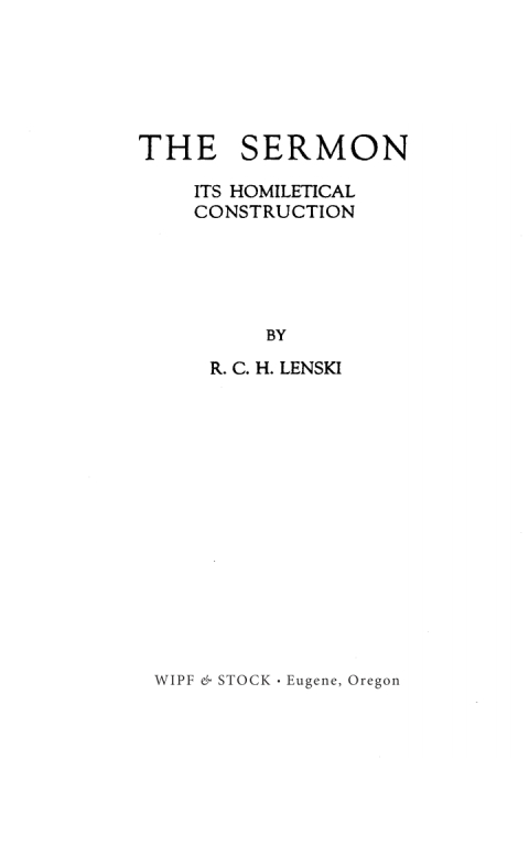 Cover image for book The Sermon