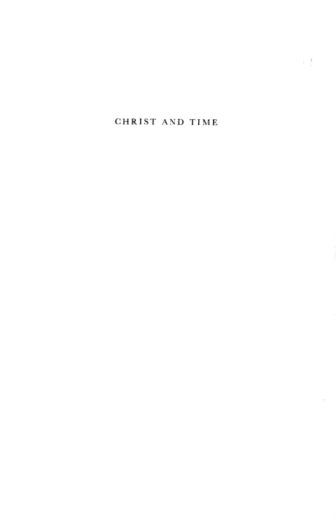 Cover image for book Christ and Time, 3rd Edition