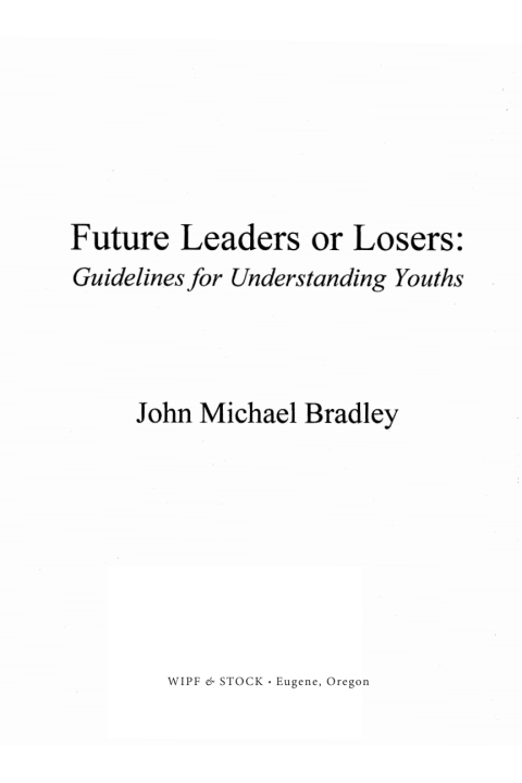 Cover image for book Future Leaders or Losers