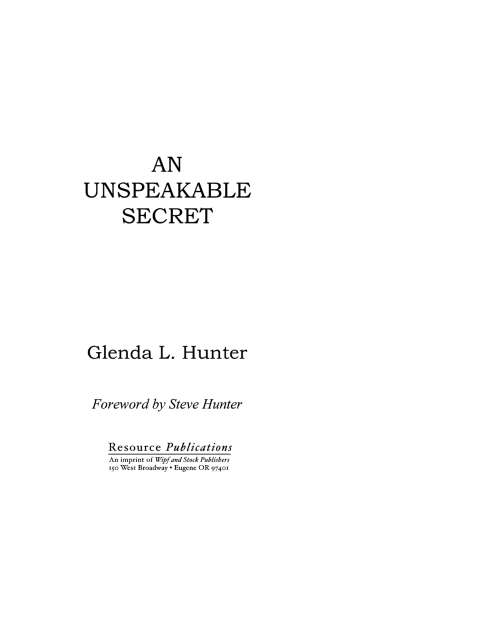 Cover image for book An Unspeakable Secret