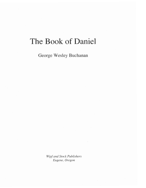 Cover image for book The Book of Daniel
