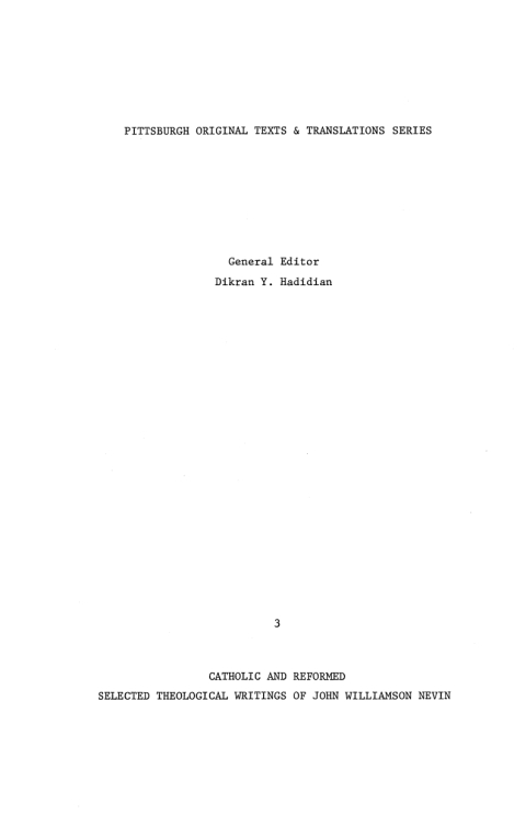 Cover image for book Catholic and Reformed