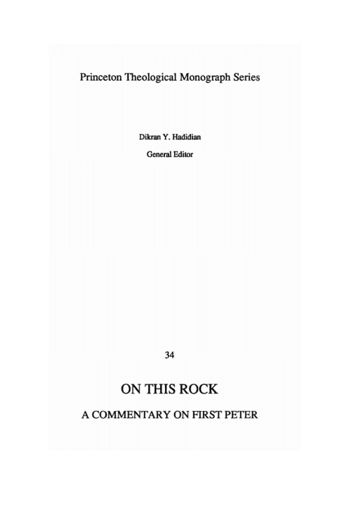 Cover image for book On This Rock