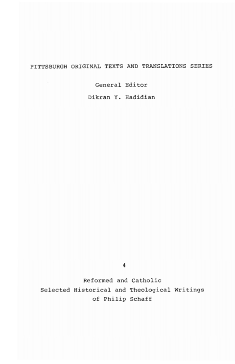 Cover image for book Reformed and Catholic