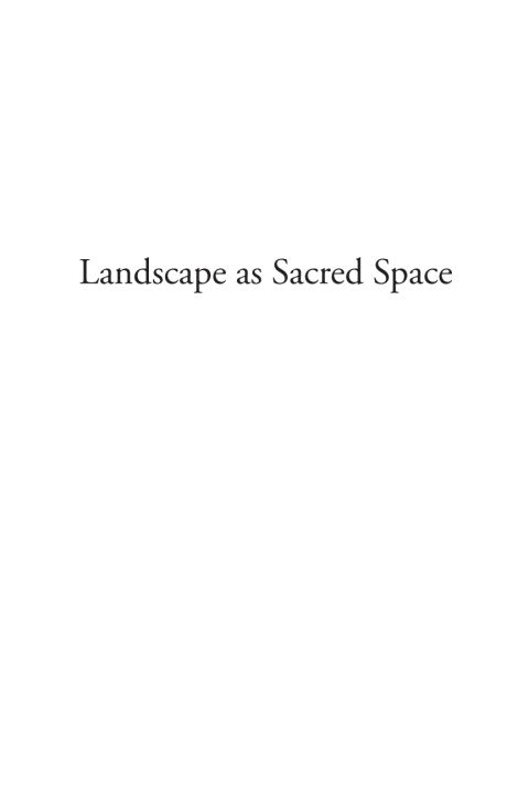 Cover image for book Landscape as Sacred Space