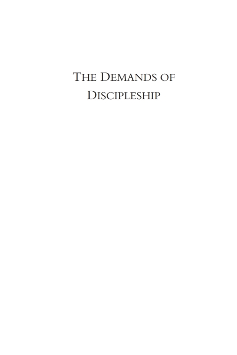 Cover image for book The Demands of Discipleship