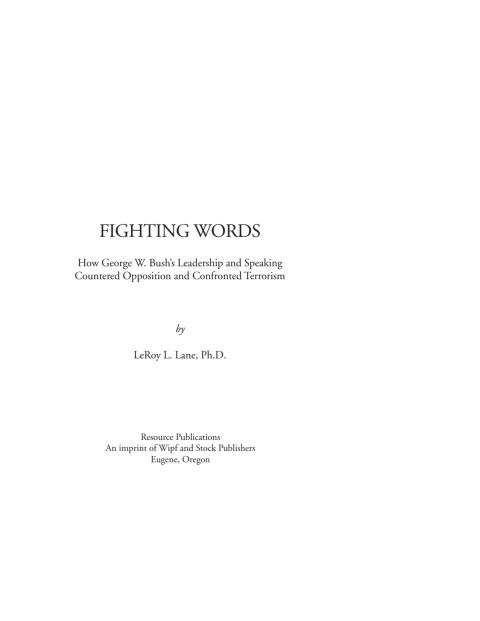 Cover image for book Fighting Words