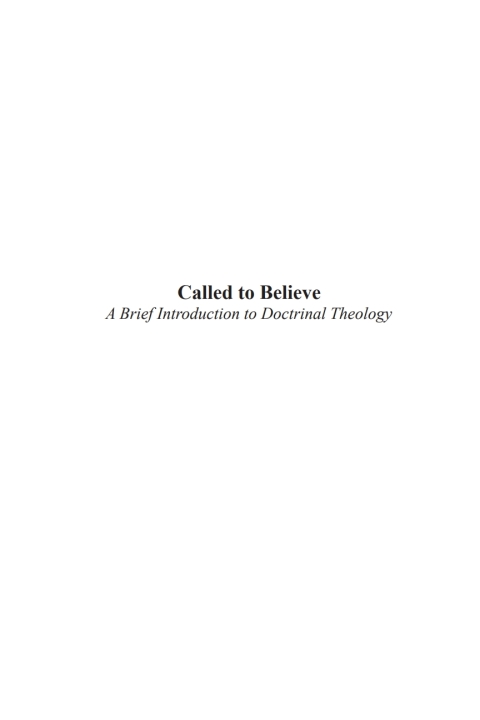 Cover image for book Called to Believe: A Brief Introduction to Christian Doctrine
