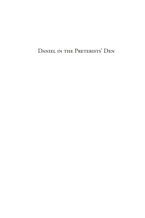 Cover image for book Daniel in the Preterists' Den