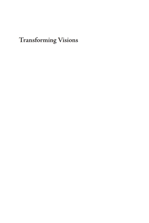 Cover image for book Transforming Visions