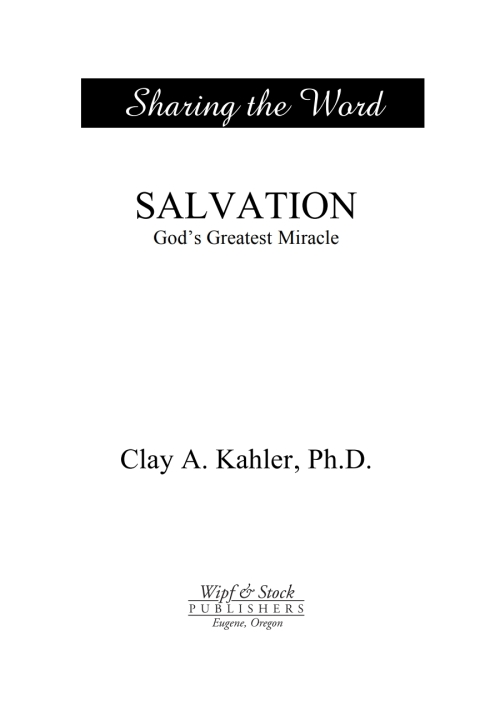 Cover image for book Salvation: God's Greatest Miracle