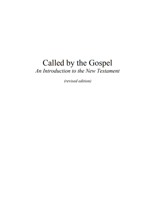 Cover image for book Called by the Gospel