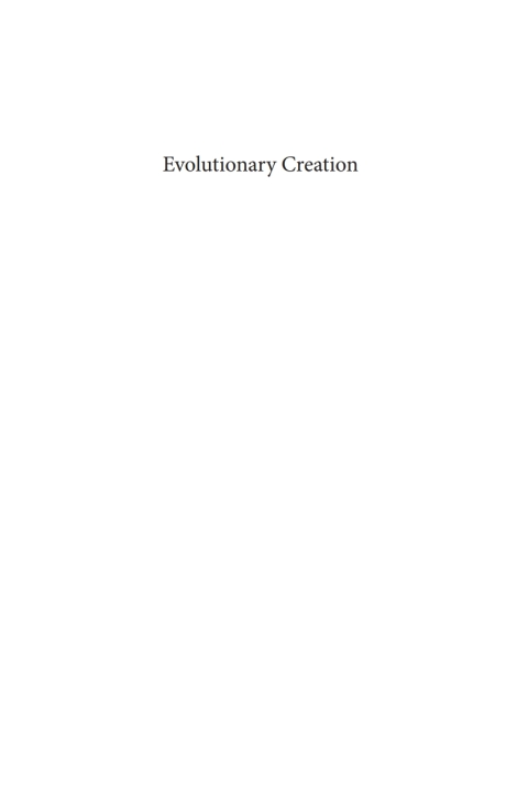 Cover image for book Evolutionary Creation