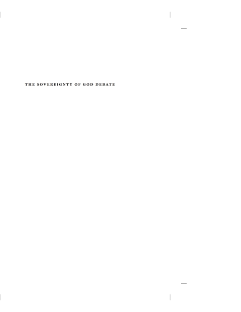 Cover image for book The Sovereignty of God Debate