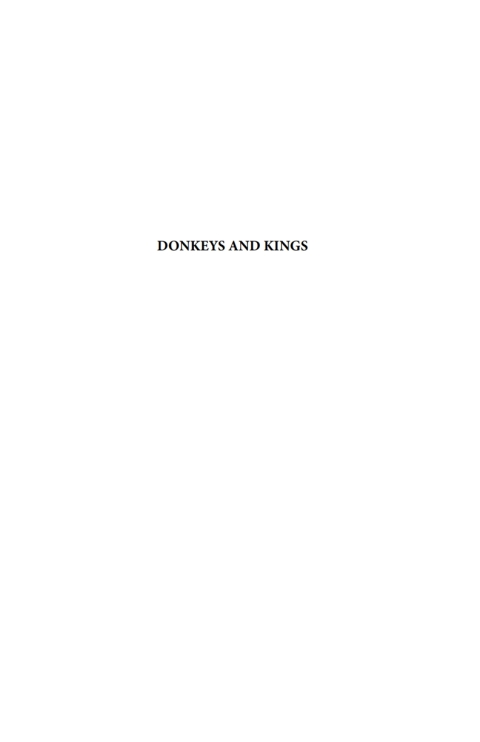 Cover image for book Donkeys and Kings