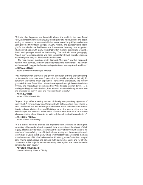 Cover image for book Making Justice Our Business