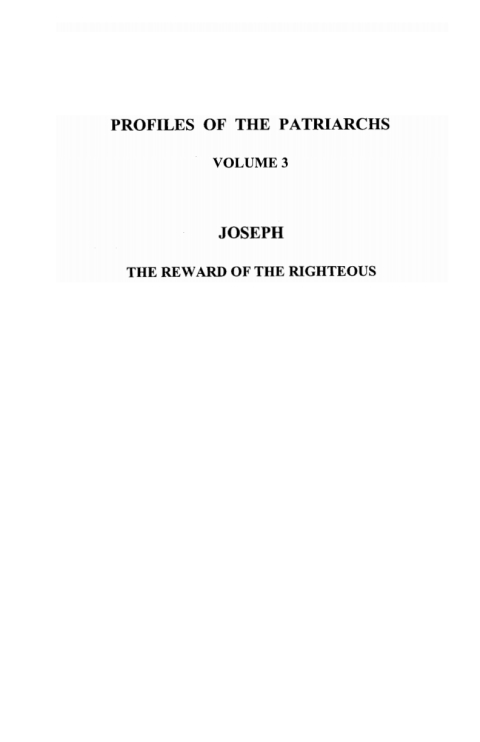 Cover image for book Profiles of the Patriarchs, Volume 3