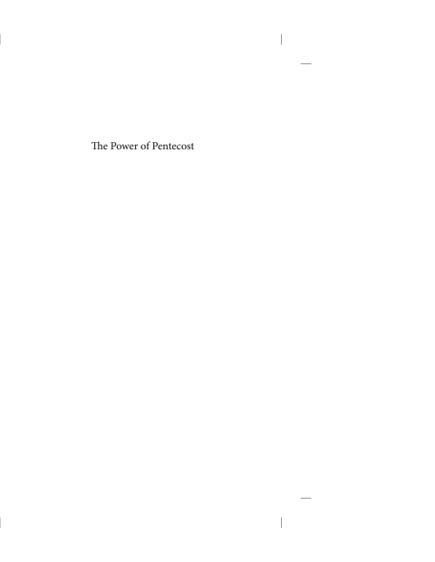 Cover image for book The Power of Pentecost