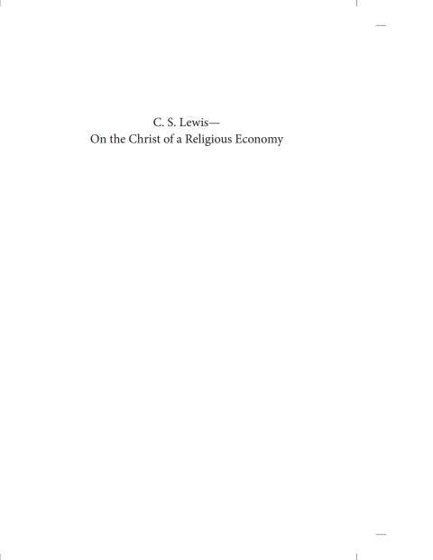 Cover image for book C.S. Lewis—On the Christ of a Religious Economy, 3.2