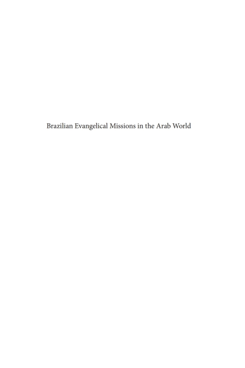 Cover image for book Brazilian Evangelical Missions in the Arab World