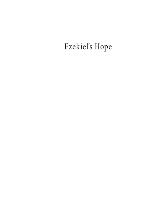 Cover image for book Ezekiel’s Hope