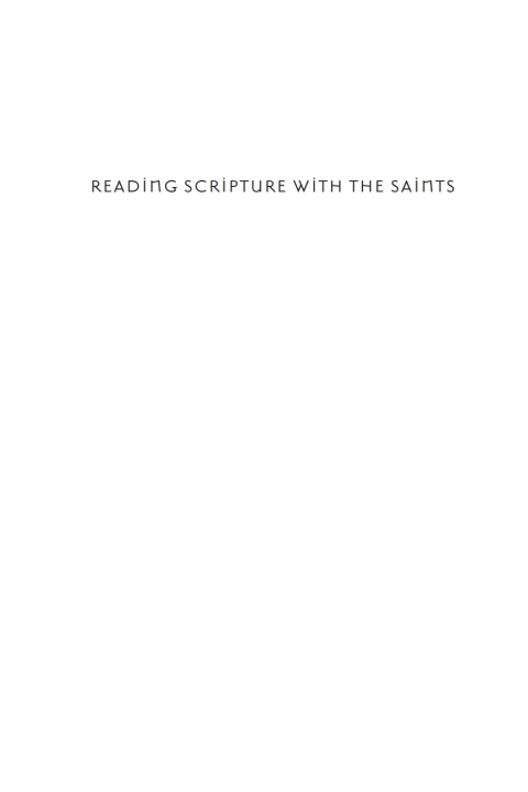 Cover image for book Reading Scripture with the Saints