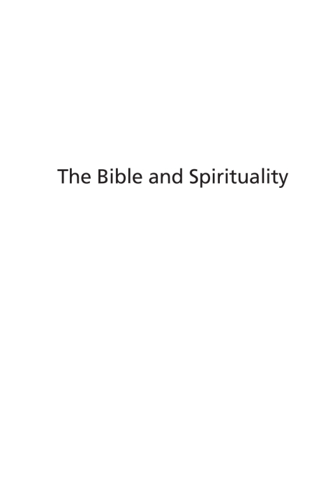 Cover image for book The Bible and Spirituality