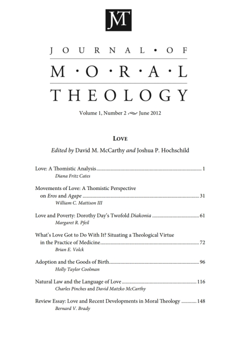 Cover image for book Journal of Moral Theology, Volume 1, Number 2