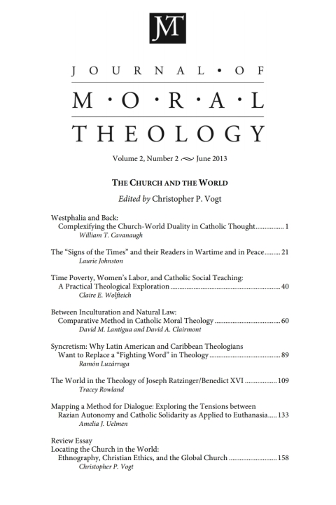 Cover image for book Journal of Moral Theology, Volume 2, Number 2