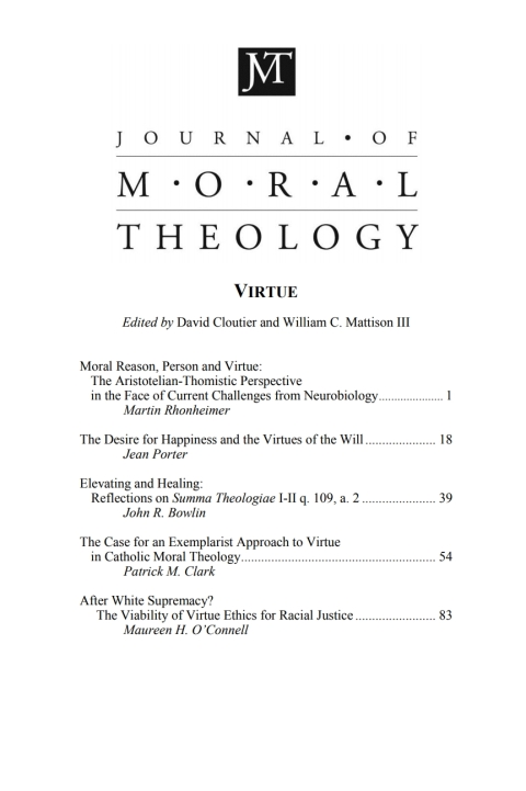 Cover image for book Journal of Moral Theology, Volume 8, Issue 2
