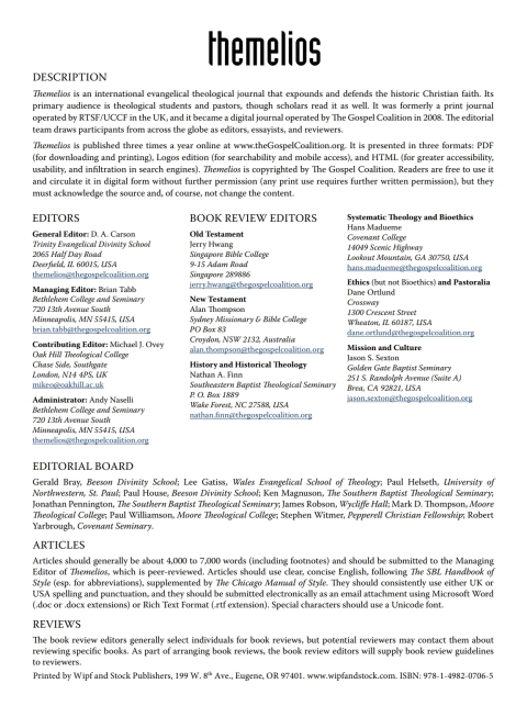 Cover image for book Themelios, Volume 39, Issue 2