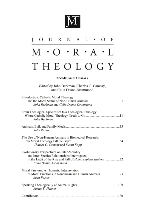 Cover image for book Journal of Moral Theology, Volume 3, Number 2