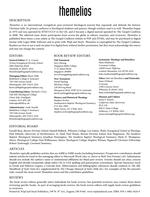 Cover image for book Themelios, Volume 40, Issue 3
