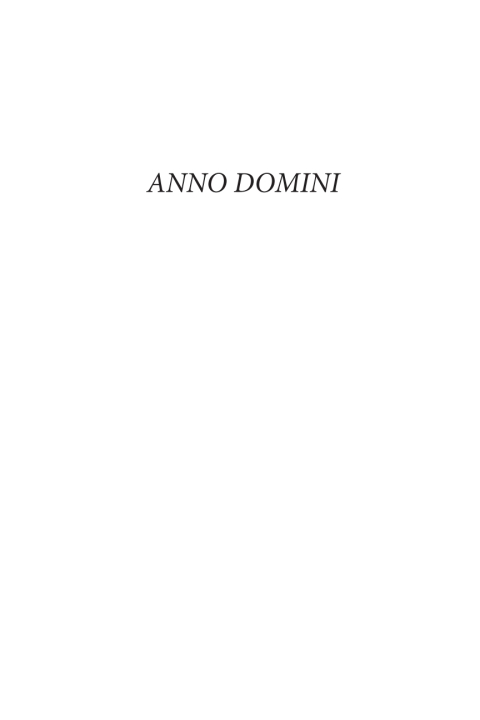 Cover image for book Anno Domini