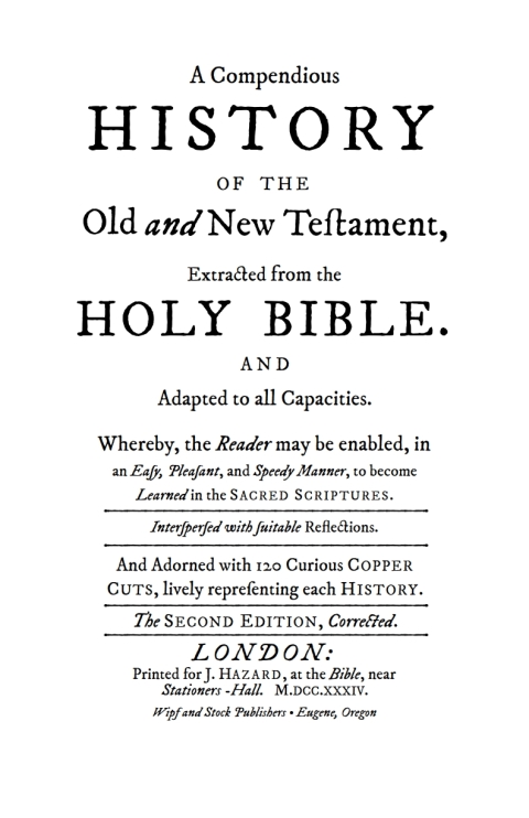 Cover image for book A Compendious History of the Old and New Testament