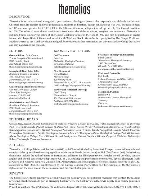 Cover image for book Themelios, Volume 43, Issue 2