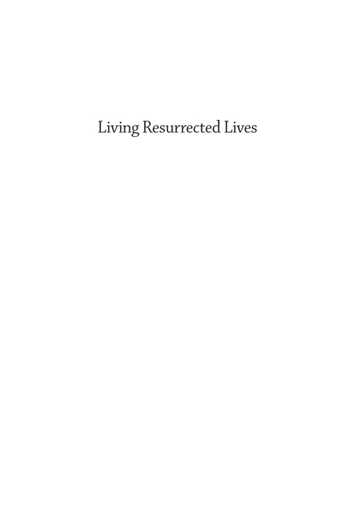 Cover image for book Living Resurrected Lives