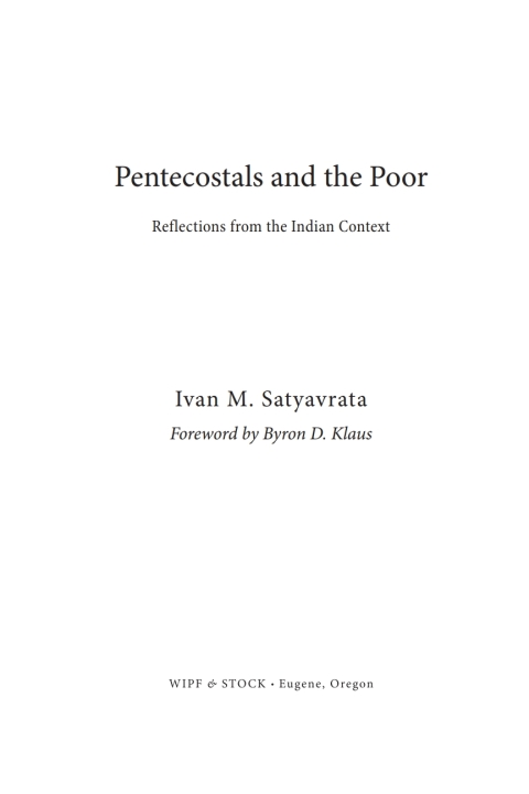 Cover image for book Pentecostals and the Poor