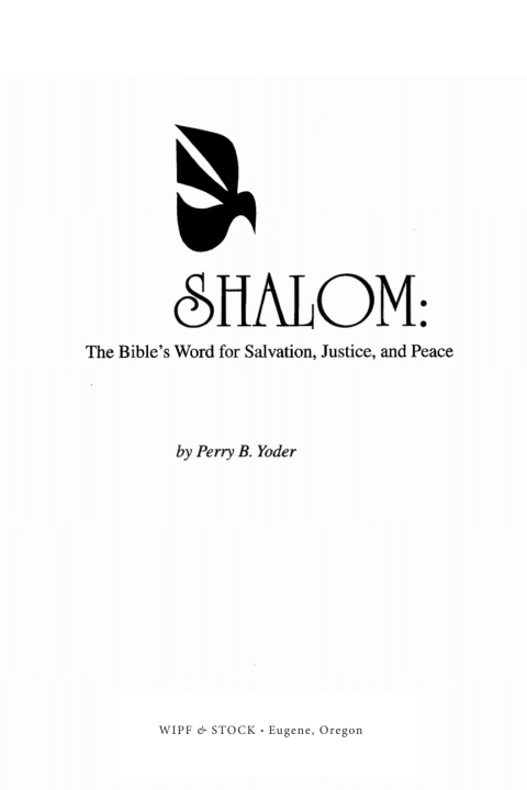 Cover image for book Shalom