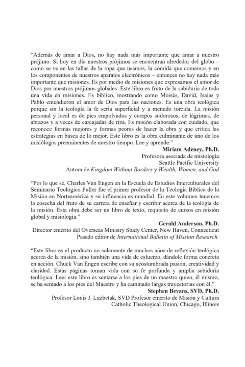 Cover image for book Teologia de la mision transformadora