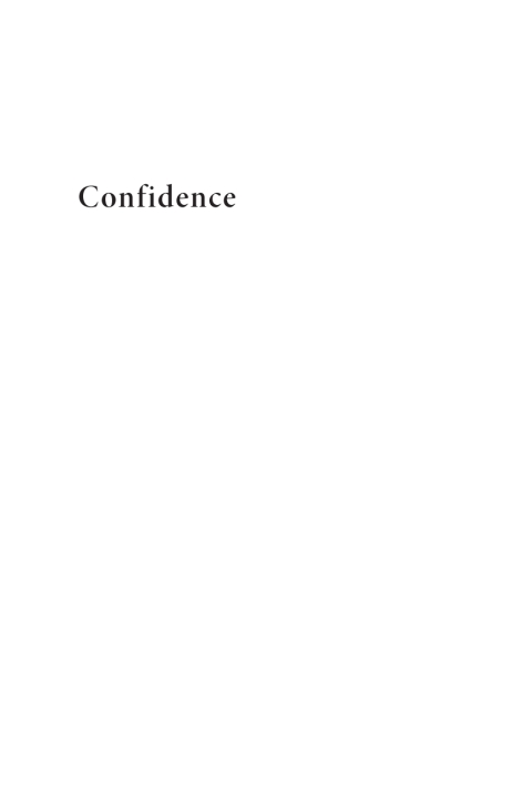 Cover image for book Confidence