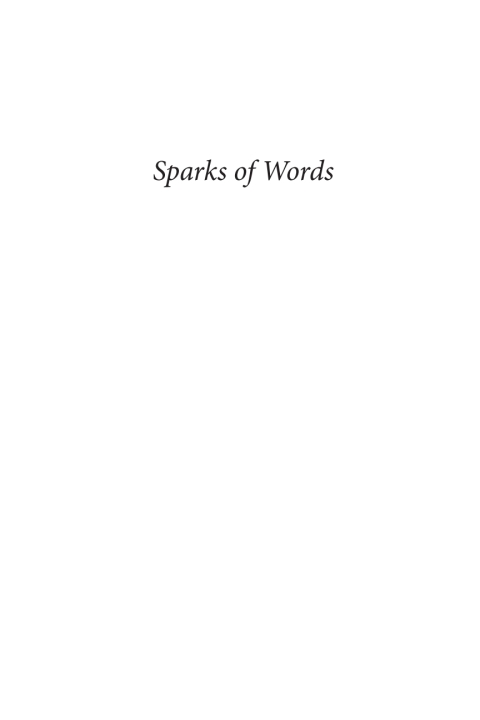 Cover image for book Sparks of Words
