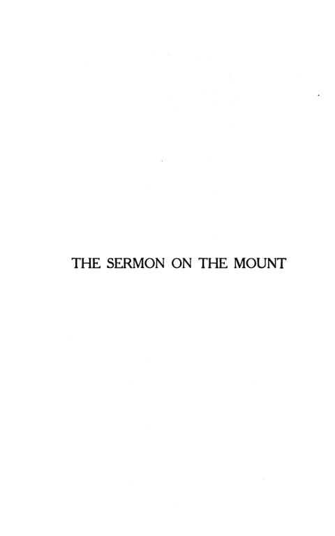 Cover image for book The Sermon on the Mount