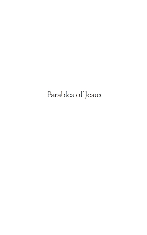 Cover image for book Parables of Jesus
