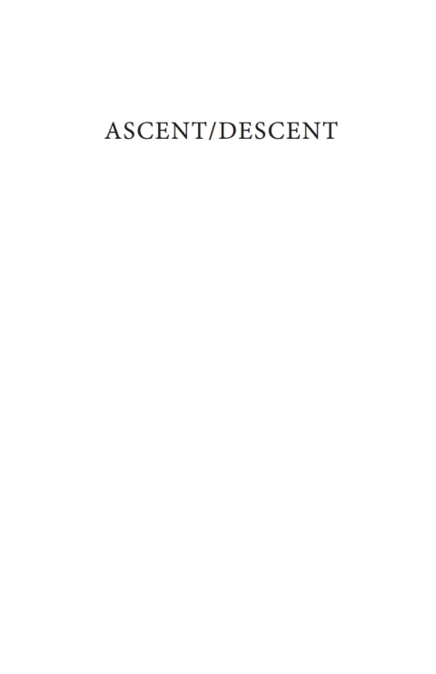 Cover image for book Ascent/Descent