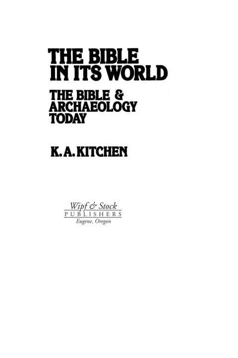 Cover image for book The Bible in Its World